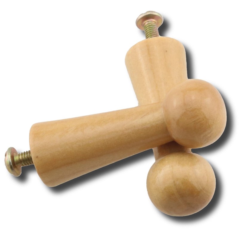 ZCZQC 8pcs Wooden Coat Hooks Shaker Pegs Coat Peg Natural
