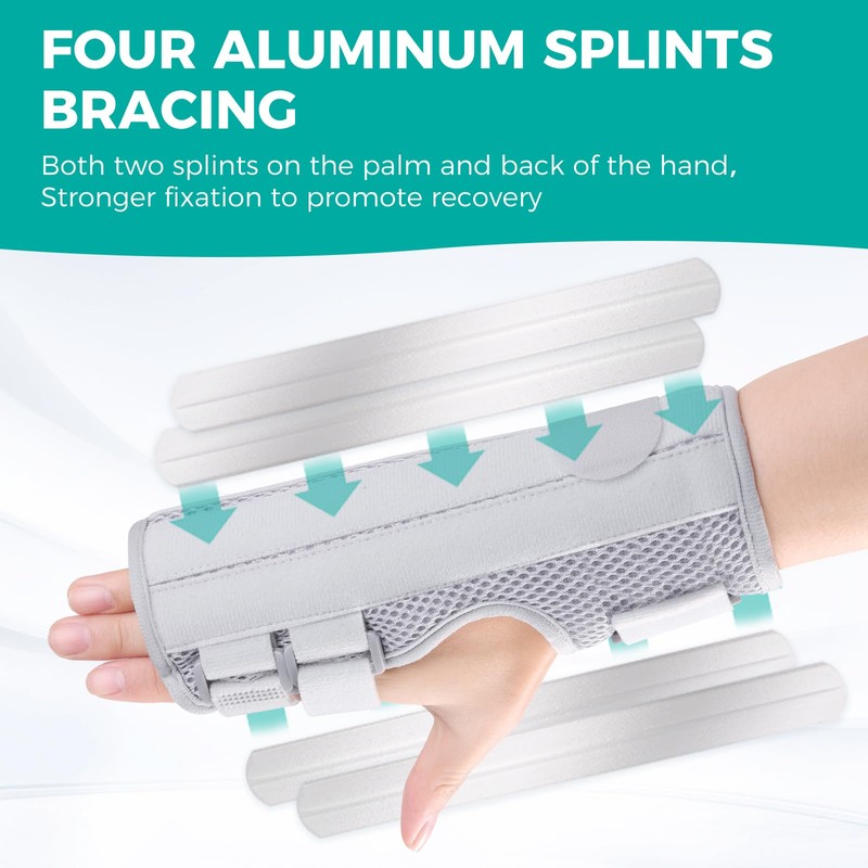 Trigger Finger Splint,Hand Brace with Finger Support,Right or Left Adjustable
