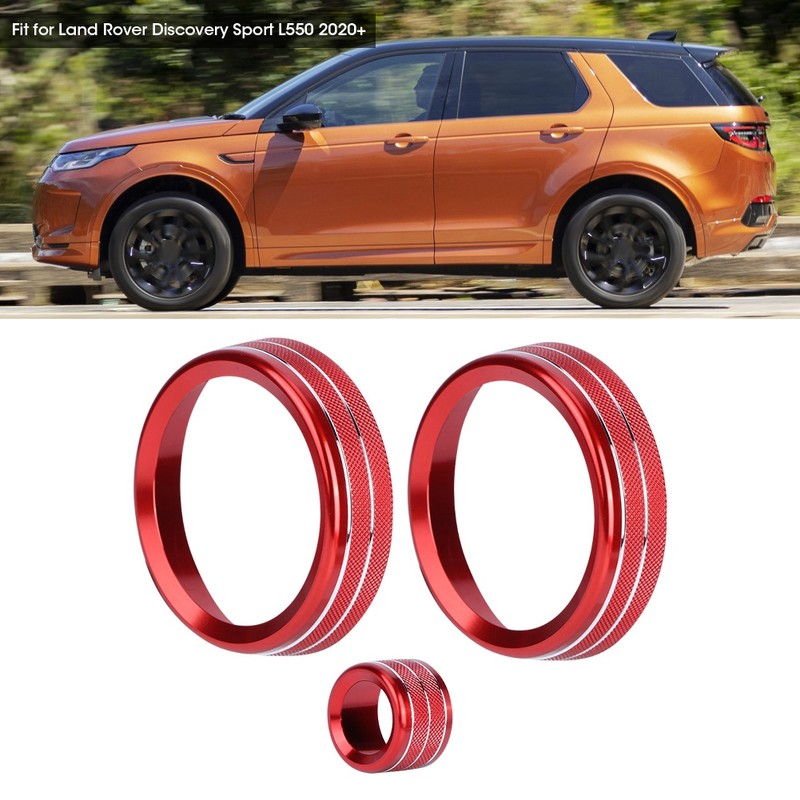 3pcs a C Rotary Knob Ring Aluminium Alloy Trim Volume