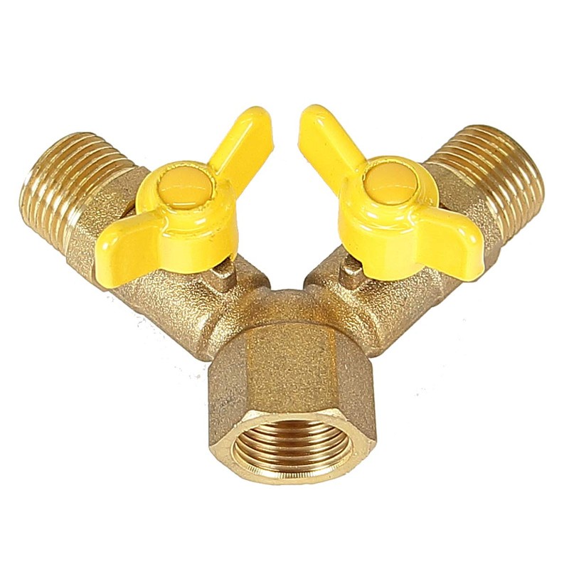 Soytich YV08 2-Way Y-Splitter for Inlet Hoses, 1/2 Inch Male