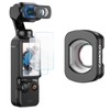 CAMOLO Wide-Angle Lens for DJI Osmo Pocket 3,Magnetic Attachment, Multi-Coated