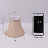 Wellmet Small Lamp Shade,ONLY for Candle Bulbs,Clip-on Drum Lamp Shades,Set