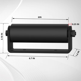 Sdstone 2Pack Slide Gate Guide Roller with C Post Welded Bracket，6" Hard Nylon Sliding Rolling Gate Rollers, Heavy Duty Sealed Ball Bearing Side Roller Assembly,Sliding Rolling Gates Guider