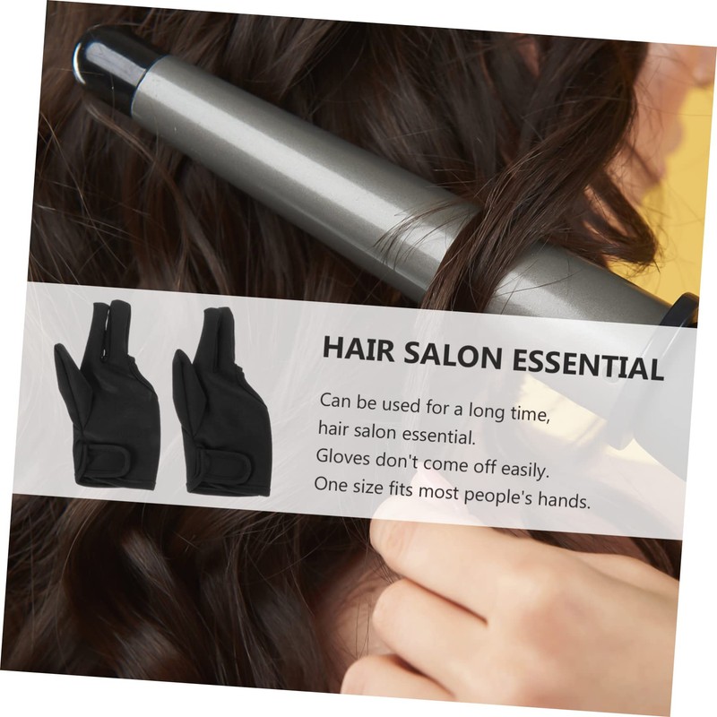 Gatuida 2Pcs Heat Mitten for Hair Styling Finger Heat Resistant