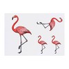 4 x 'Flamingo' Temporary Tattoos - Water Resistant, Skin-Safe, Non-Toxic