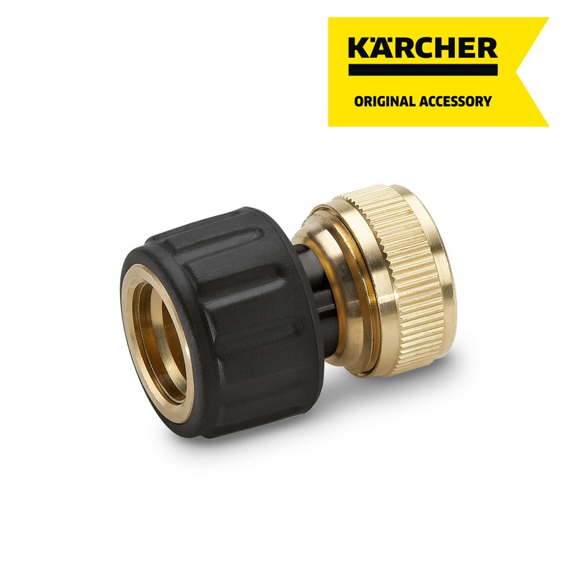 Kärcher 2.645-017.0 Schlauchkupplung (Messing, 1/2 Zoll, 5/8 Zoll, Aquastop)