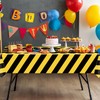 4 Pack Construction Tablecloth Construction Road Party Decorations Dump Truck