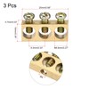 sourcing map Pack of 3 Terminals Earth Rail Screw Block