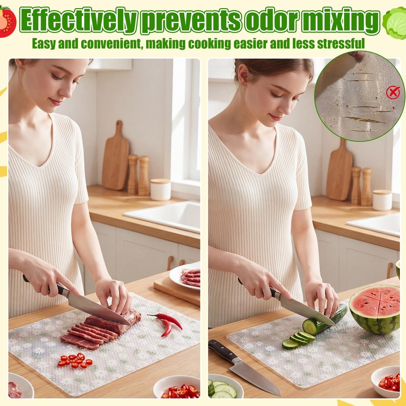 Yiyiring 30 Count Disposable Cutting Boards Sheets, 17" x 12"