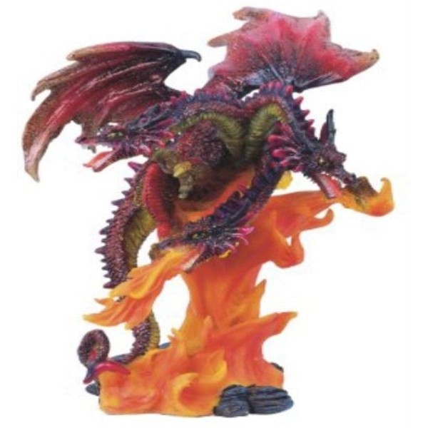 StealStreet SS-G-71184 3 Headed Dragon Collectible Fantasy Figurine Serpent Decoration Statue