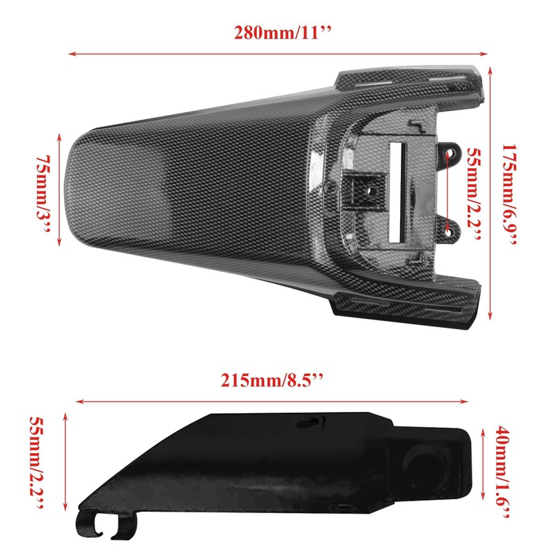 PRO BAT 7 PCs CRF50 Carbon Fiber Fender Kit XR50