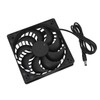 Solar Panel Fan 10W Exhaust Fan Dual Layer Metal Shell