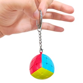Vdealen Mini Rubik's Cube Speed Cube by Key Ring, Original Rubik's Cube, Smooth Stickerless Magic Cube for Children's Party, Magic Cube Toy Gifts for Children, Teenagers, Adults