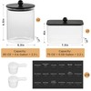 Glass Laundry Pods Container & Acrylic Dryer Sheet Holder with
