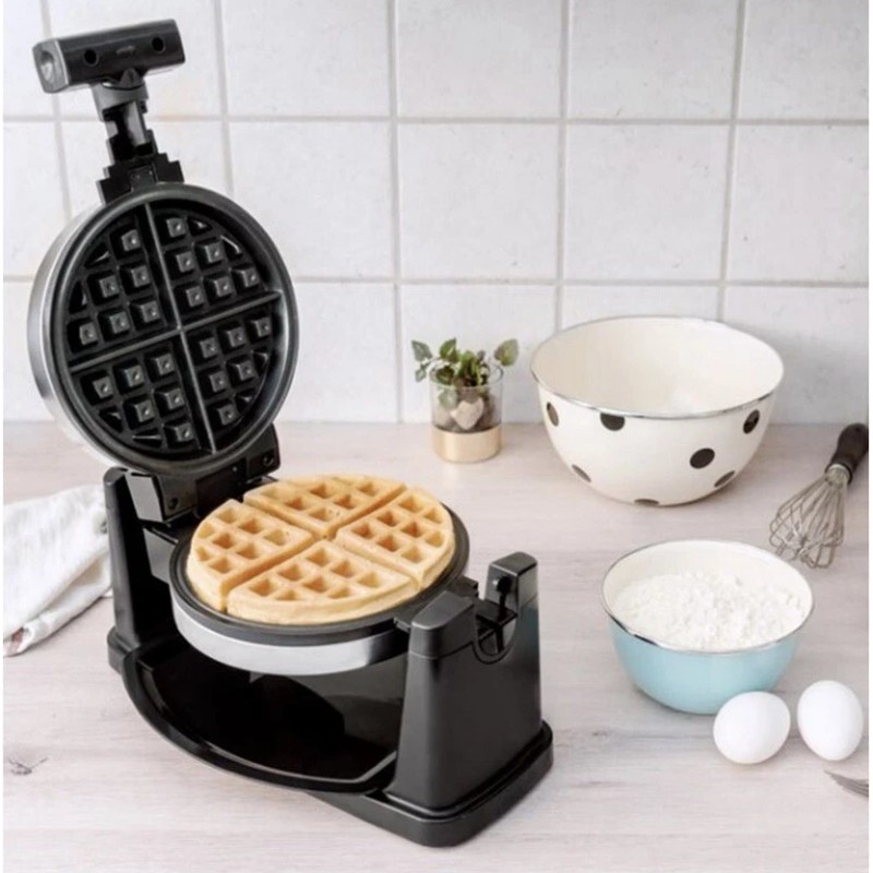 BELLA Rotating Waffle Maker, Stainless Steel
