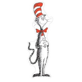 Eureka Dr. Seuss Cat in the Hat Large Classroom Poster Bulletin Board Set for Teachers, 5 Feet Tall, 4 Pieces