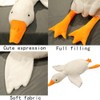 OUKEYI White Goose Stuffed Animal Pillow Toy, Cute Goose Plush