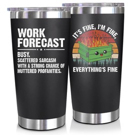NewEleven Coworker Gifts For Women, Men - Funny Best Friend Present For Work Bestie, Boss, Friends - Gift For Boss, Employer, Bestfriend Gag Gift From Colleague, Friends - 20 Oz Tumbler