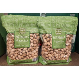 Southern Grove Pistachios Roasted with Sea Salt 16oz 454g (Two Bags)