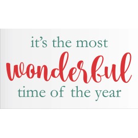 Stencils by Joanie Joanie Christmas Stencil Most Wonderful time of year DIY Holiday Farmhouse Signs