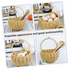 Mikinona Wall-mounted Egg Basket Fruit Veg Storage Basket Kitchen Organization