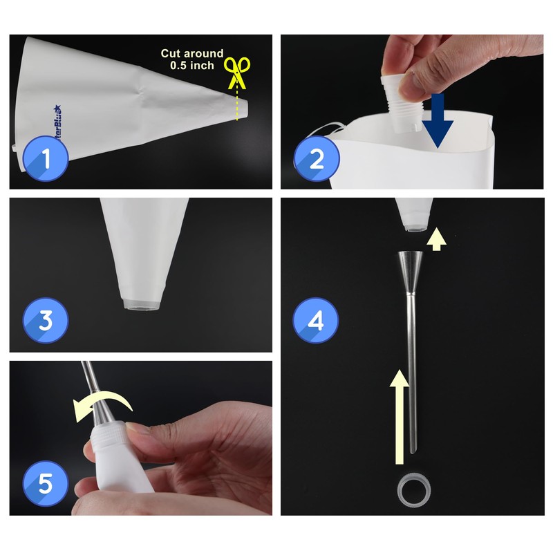 Churro Donut Filler by StarBlue - Reusable Piping Bag and