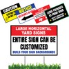 10 Pack Custom Square Yard Signs, Full Color, Double Side
