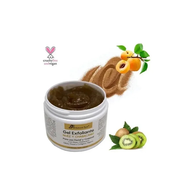 Gel Exfoliante De Nuez, Chabacano Y Colageno Vegano 120grs Todo