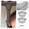 KONTONTY Rain Gutter Drain Outlet Adapter Replacement Gutter Outlet for
