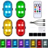 4PCS Wireless LED Lights with Remote Control, Upgraded 4LEDs 8