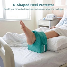 Hybodies 2 Pcs Heel Protector, Fleece Foot Elevation Pillow
