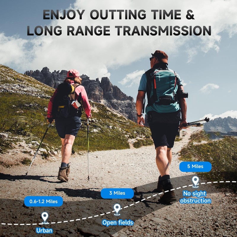 Walkie Talkies for Adults Long Range, Rechargeable Walkie Talkie 22