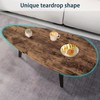 Coffee Table Modern Oval Coffee Tables Retro Center Table for