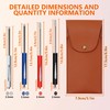 4pcs Pocket Screwdriver Set with 1 Synthetic Leather Case, Removable