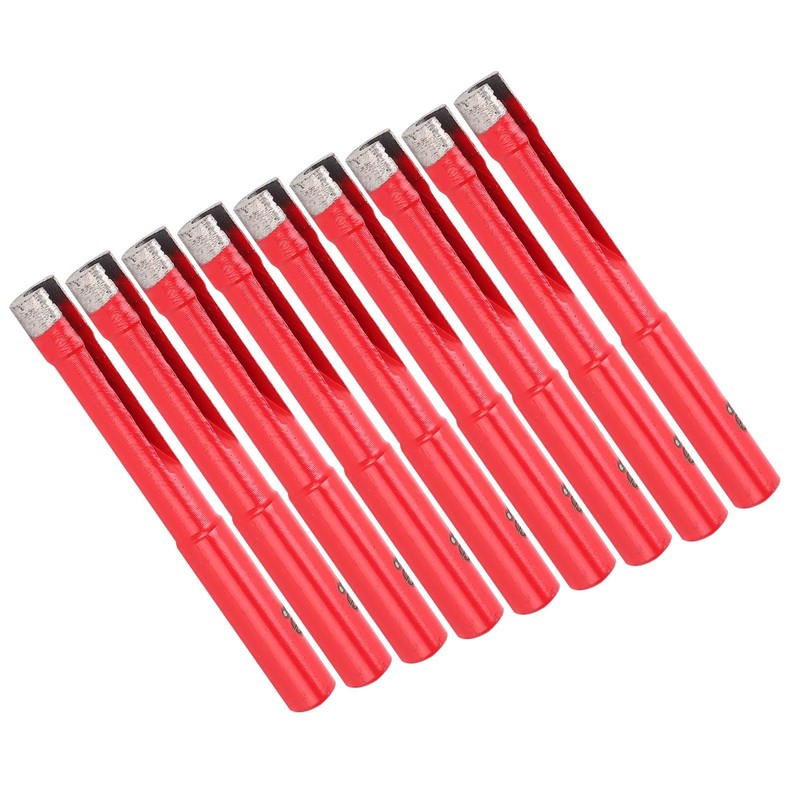 10Pcs Diamond Drill Bit Flat Tooth Ceramic Tile Marble Hole