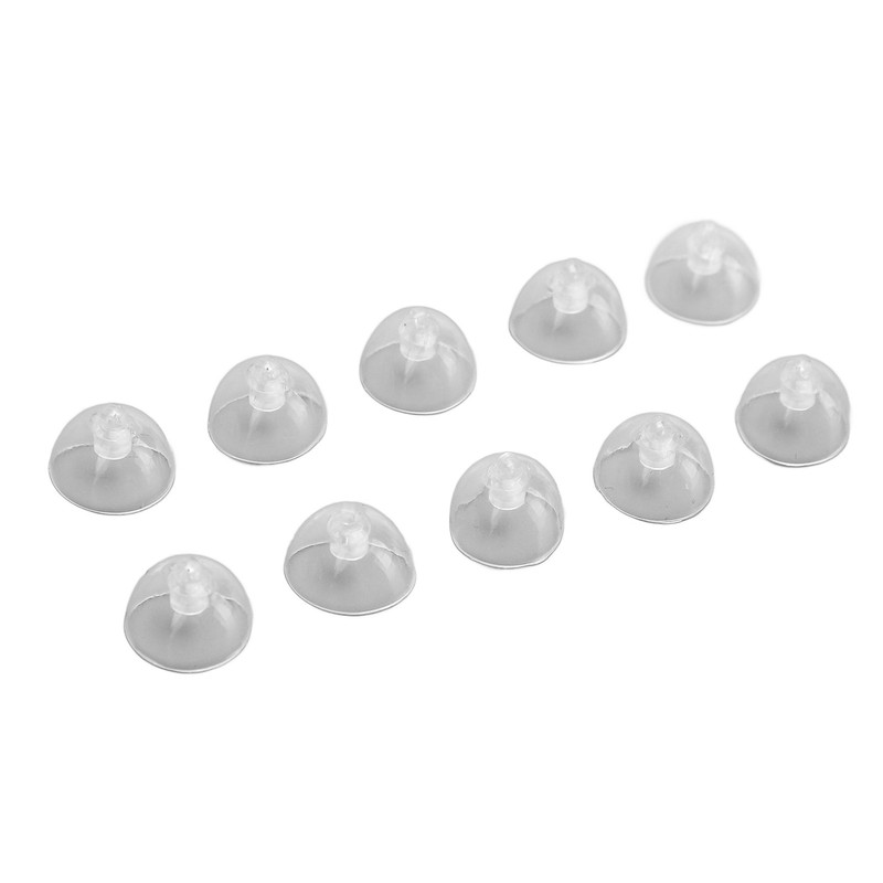 10pcs Sound Amplifier Closed Domes Single Layer Double Hole Silicone