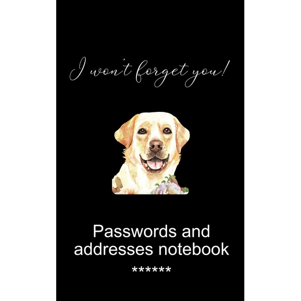 Passwords and Adresses Notebook: a convenient notebook to store passwords,