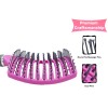 UltimateBrush Pink Hair Brush Anti Static Curved Vented Styling Detangling