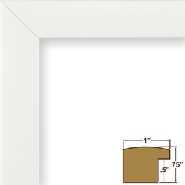 Craig Frames 23247812 12 by 16-Inch White Picture Frame, Single White Collage Mat with 13 Openings