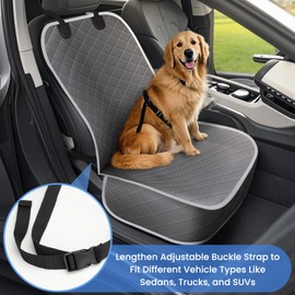 ELONGRIVER Dog Car Seat Covers, Waterproof Front Seat Cover