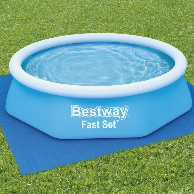 Bestway 58000 Ground Cloth Swimming Pool Floor Protector, 274 x