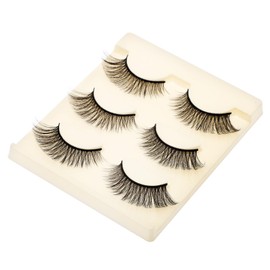 Minkissy False Lashes Natural Eyelashes Strips Fake Eyelashes Pack Comfortable Wear for Glamour