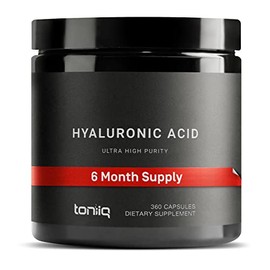 Ultra High Purity Hyaluronic Acid Capsules - 95%+ Highly Purified and Highly Bioavailable - 275mg Formula - Non-GMO Fermentation - High Strength with 