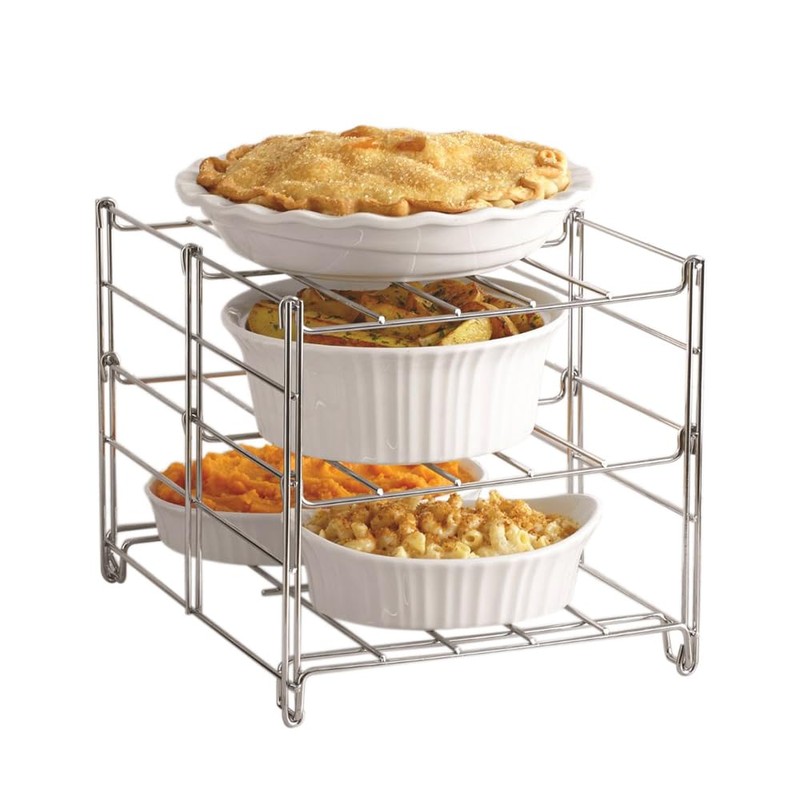 Nifty 3-Tier Oven Rack – Non-Stick, Dishwasher Safe, Use for