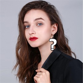 Question Mark and Exclamation Mark Acrylic Big Long dangle Earrings for Women Fashion Jewelry Punk Cool Nightclub Exaggeration Hip Hop Asymmetric Statement Earrings Spoof Funny Jewelry Accessories (White)