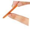 Mikinona Orange Disposable Wooden Nail Files 100pcs Pack Double-Sided Grit