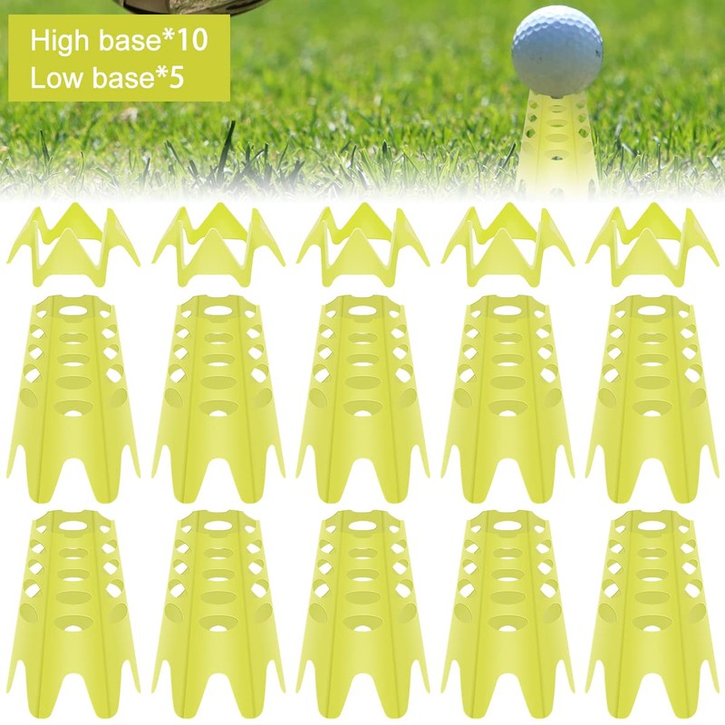 15pcs Golf Mat Tees Plastic Golf Simulator Tees for Winter