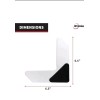 iPrimio Best V Shape Design Rug Corner Grip Tape (6.5"x6.5")