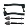 TRQ Front Inner and Outer Tie Rod Set Compatible with