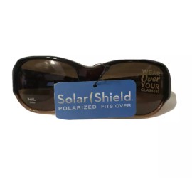 Fashion New With Tags Solar Shield Fits Over Sunglasses Women's Fashion Brown Size M/L